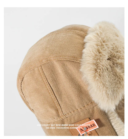 Russian Ushanka Trapper Hat – Warm Winter Earflap Bomber Cap