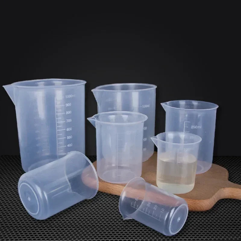 100ml Plastic Measuring Cups for Epoxy Resin & Lab Mixing