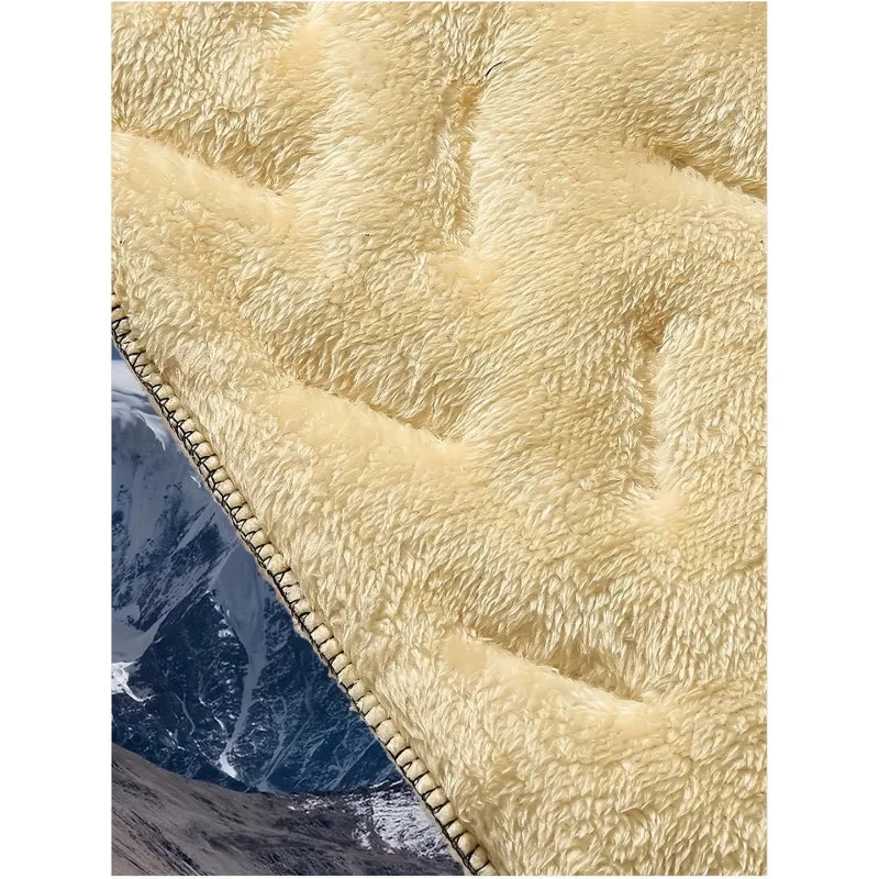 Men's Fleece-Lined Winter Hiking Pants Set (2 Pairs)