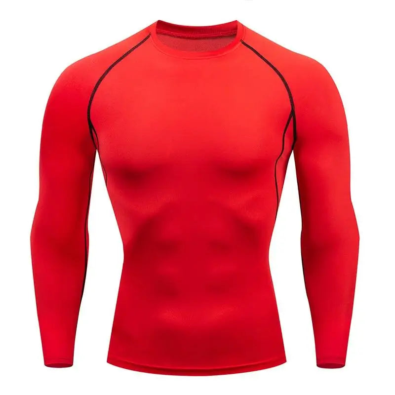 Men's Compression Long Sleeve Shirt – Quick-Dry Gym Top