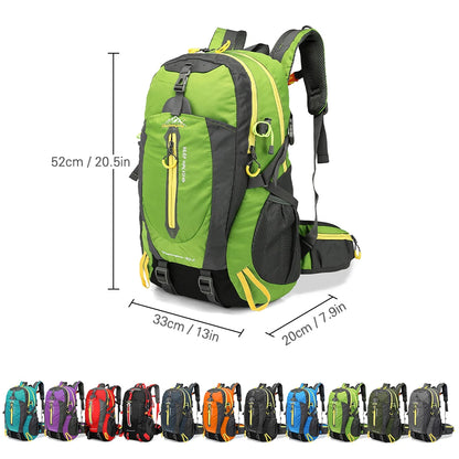 40L Hiking Backpack – Water-Resistant Travel & Camping Daypack