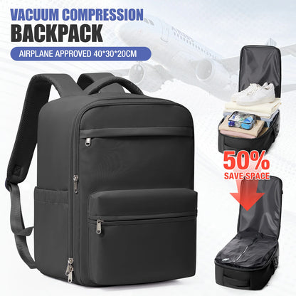 Vacuum Compression Cabin Backpack 40x30x20 with Laptop Sleeve
