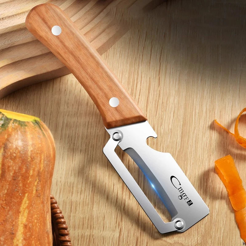 Stainless Steel Fruit & Vegetable Peeler with Curved Blade