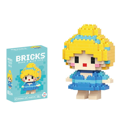 Cute Cartoon Mini Building Blocks Set – Disney & Sanrio Character Bricks