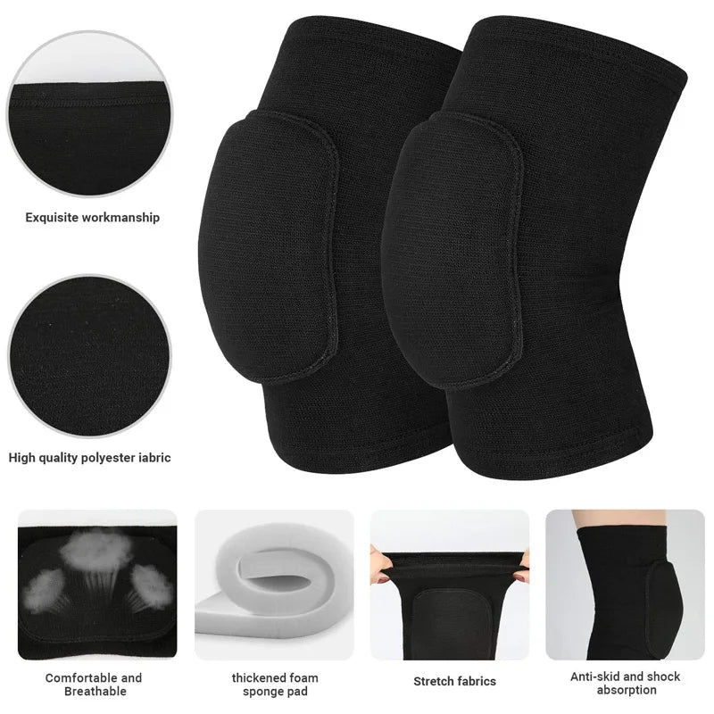 Knee Pads with EVA Padding – Patella Support for Dance, Volleyball & Yoga