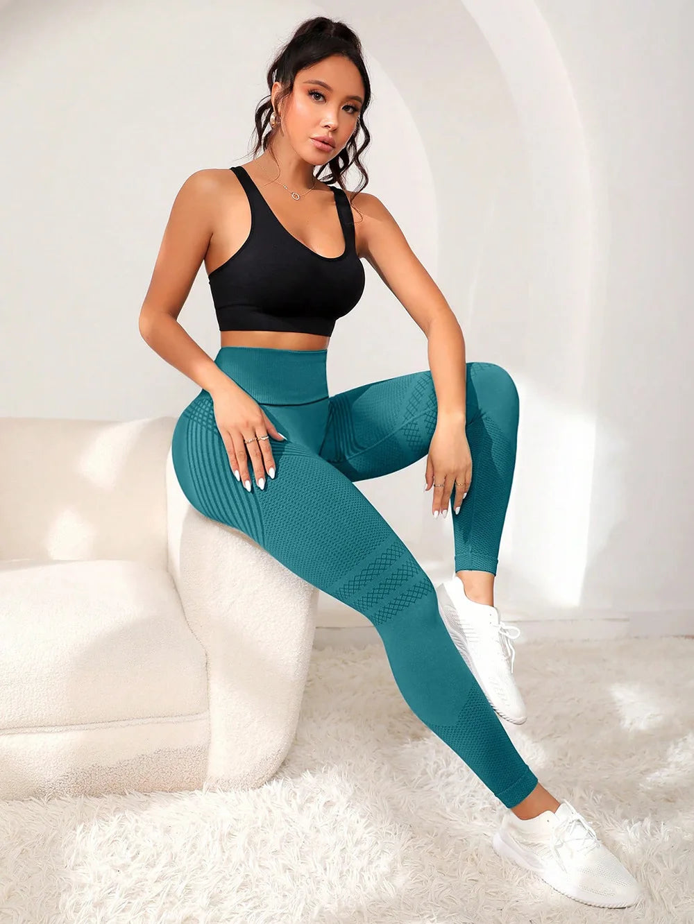 High-Waist Butt Lift Seamless Leggings for Women