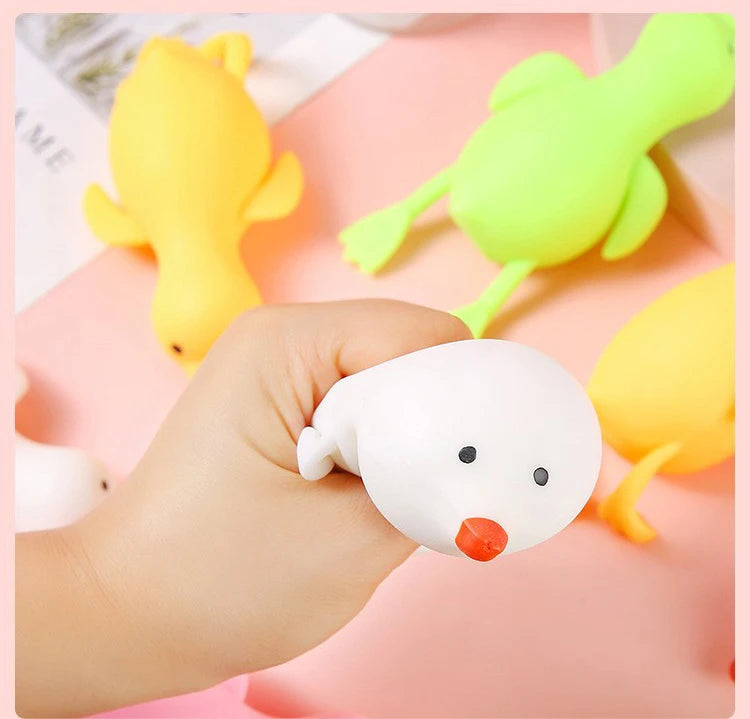Squeeze Duck Stress Relief Toy – Kawaii Squishy Animal