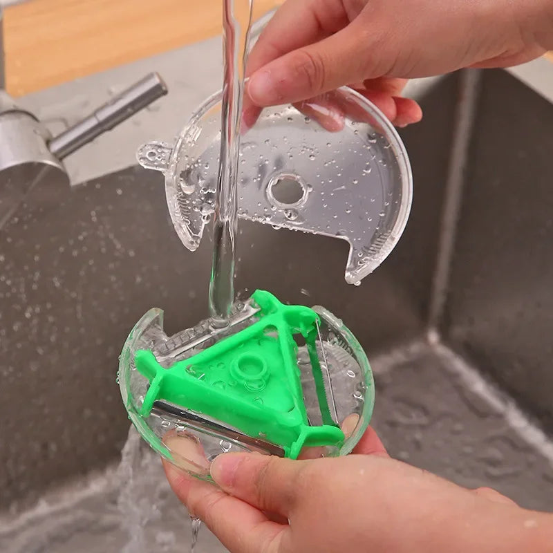 3-in-1 Magic Peeler Set – Rotary Slicer, Shredder & Julienne Peeler