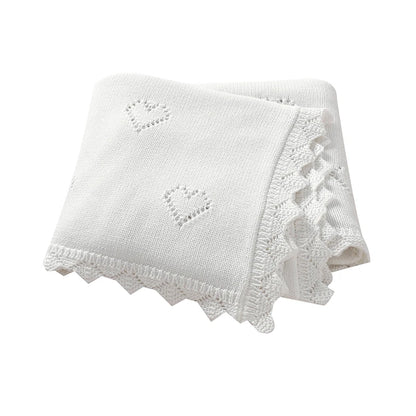 Baby Knit Blanket – Ultra-Soft Cotton Newborn Wrap 90x70cm