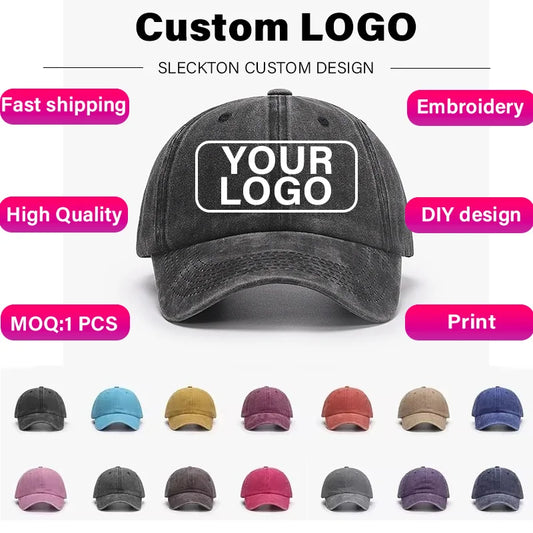 Custom Logo Baseball Cap – Embroidery & Print, Wholesale & Bulk Orders