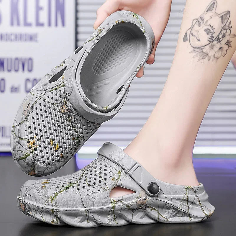 Plus Size Beach Clogs – Breathable EVA Sandals for Men & Women
