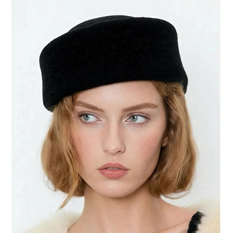 Women's Wool Felt Beret Hat – Dome, Pillbox & Fascinator Styles