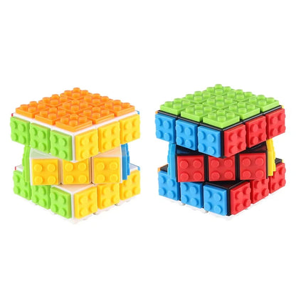 3x3 Magic Cube – DIY Building Block Fidget Toy for Stress Relief