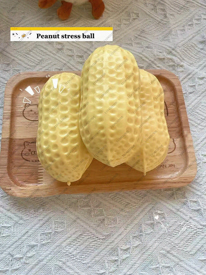 Peanut Stress Ball – Crunchy Squishy Fidget Toy for Kids & Adults