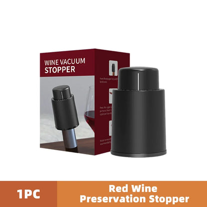 2-Piece Vacuum Wine Bottle Stopper Set