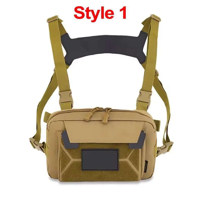 Tactical Chest Rig Bag – Outdoor Vest Pouch for Hiking & Camping