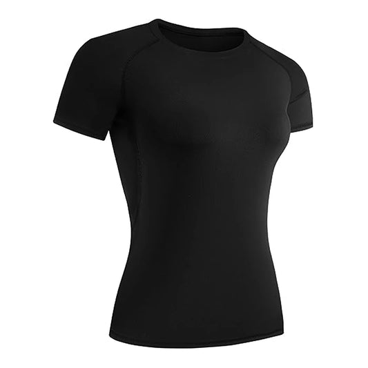 Women's Quick-Dry Compression T-Shirt for Gym & Yoga