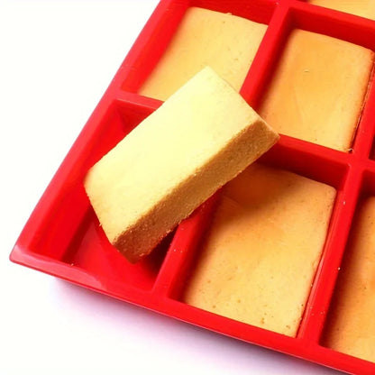 9-Cavity Silicone Mini Loaf Pan – Non-Stick Baking Mold for Cake & Bread
