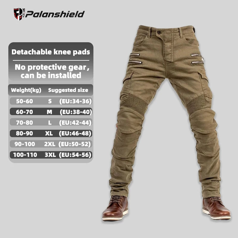 Motorcycle Riding Pants with CE Level 2 Armor Pads – Men & Women
