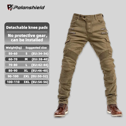 Motorcycle Riding Pants with CE Level 2 Armor Pads – Men & Women