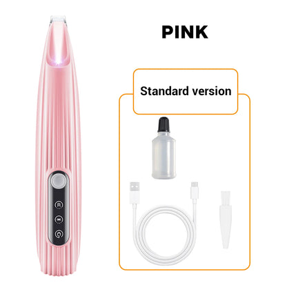Electric Pet Hair Trimmer with LED Light – Low Noise Dog & Cat Groomer