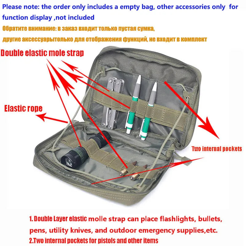 Tactical MOLLE Medical Pouch – EMT Emergency Utility Bag