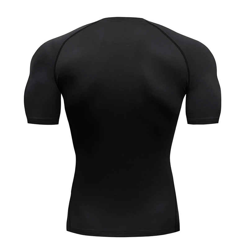 Men's Compression Short Sleeve Gym T-Shirt Spider Print
