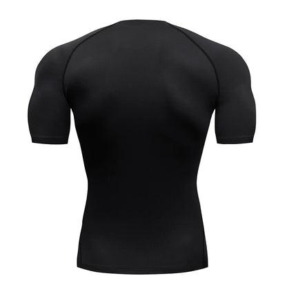 Men's Compression Short Sleeve Gym T-Shirt Spider Print