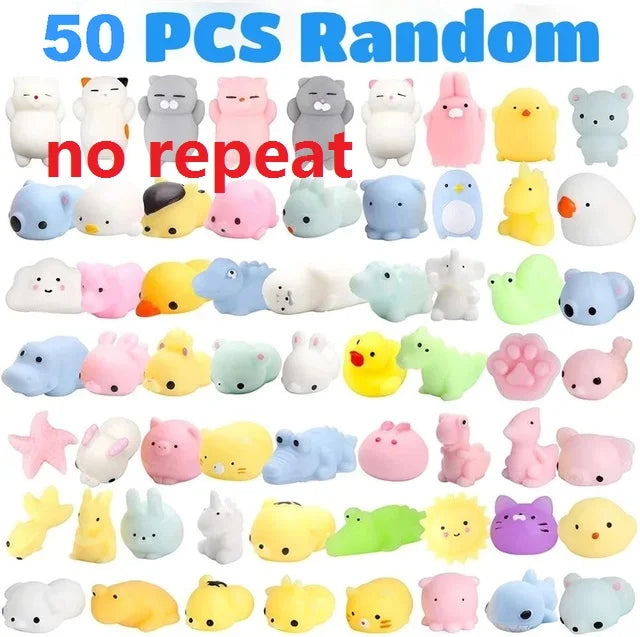 Kawaii Mochi Squishy Animal Toys – Stress Relief Party Favors