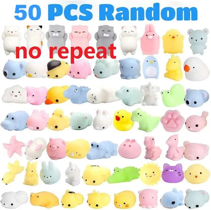 Kawaii Mochi Squishy Animal Toys – Stress Relief Party Favors