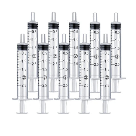 Plastic Reusable Syringes for Hydroponics & Measuring (10–20 Pack)
