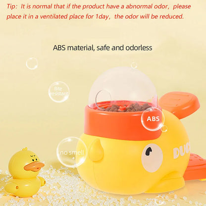 Duck Slow Feeder Puzzle Toy for Dogs & Cats – Interactive Food Dispensing Pet Toy