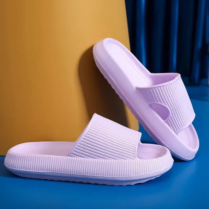 Cloud Slide Slippers – Thick EVA Sole Indoor Home Shoes