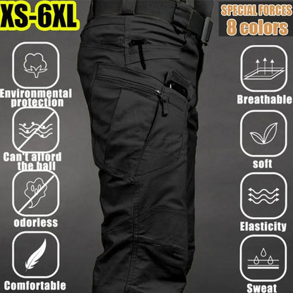 Men's Tactical Cargo Pants – Waterproof Outdoor Hiking Trousers