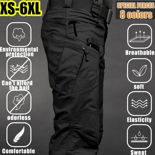 Men's Tactical Cargo Pants – Waterproof Outdoor Hiking Trousers