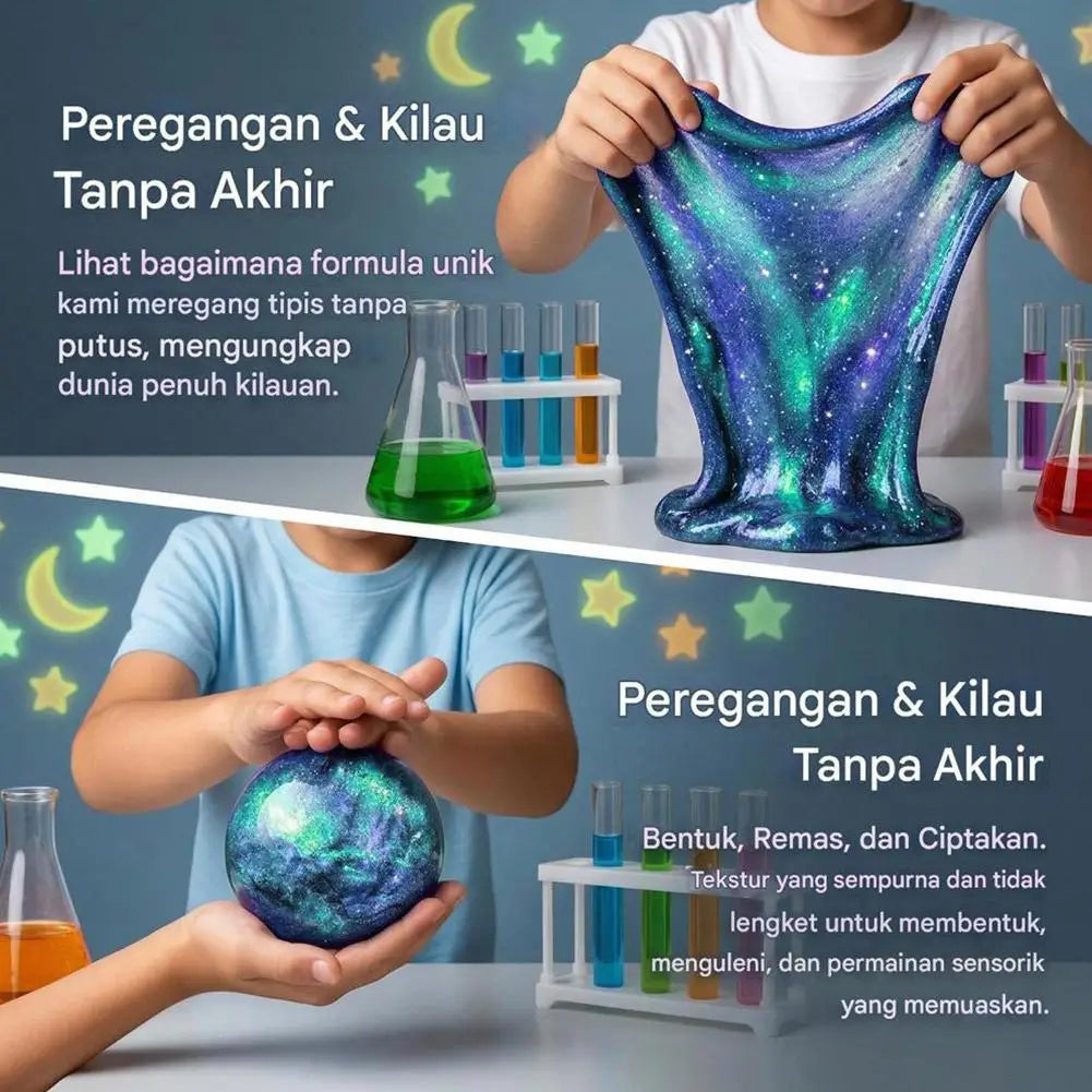 Crystal Slime Putty – Kids Safe Stress Relief Clay Toy