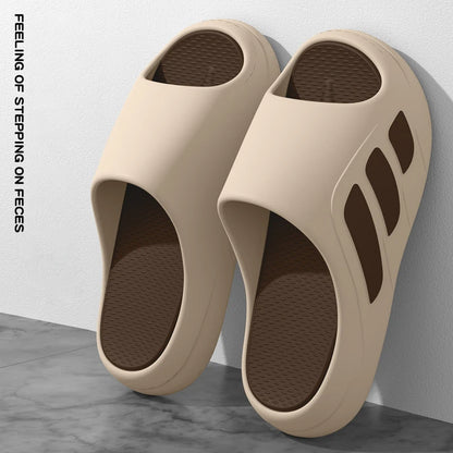 Men's Anti-Slip Thick Sole Slides – Indoor & Outdoor Slippers