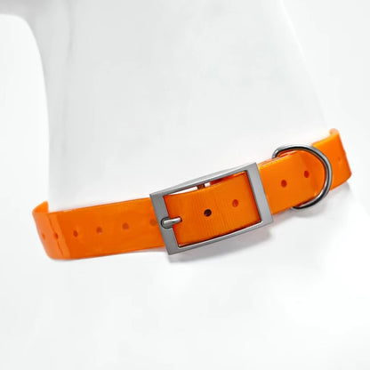 Heavy Duty Waterproof Dog Collar - Adjustable TPU, 8 Colors
