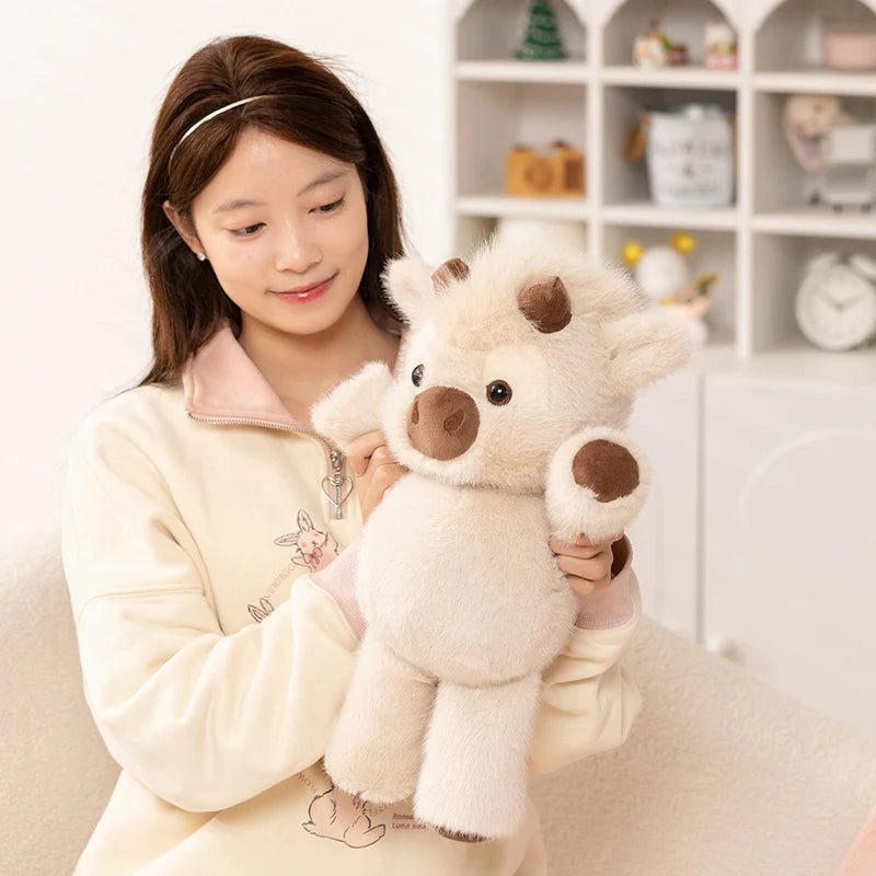 Highland Cattle Plush Toy 45cm – Huggable Stuffed Animal Cow