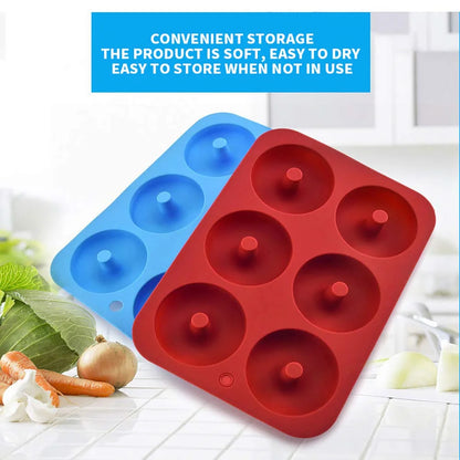 Silicone Donut Mold 6-Cavity – Non-Stick Doughnut Baking Pan