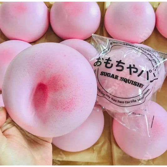 Squishy Pink Buns Squeeze Toy – Slow Rising Stress Relief Fidget