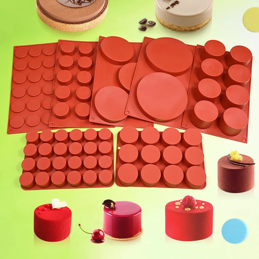 Cylinder Silicone Mold – Multi-Cavity Baking Mold for Chocolate, Soap & Desserts