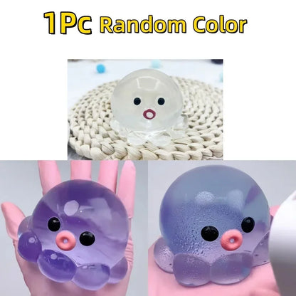 Bubble Octopus Squishy Stress Relief Toy – Slow Rise Squeeze Ball