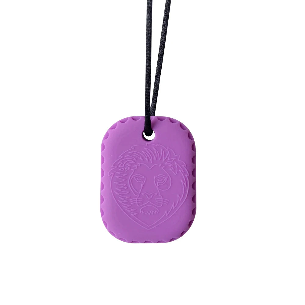 Silicone Chew Necklace – Sensory Teether Pendant for Kids Oral Motor Chewing