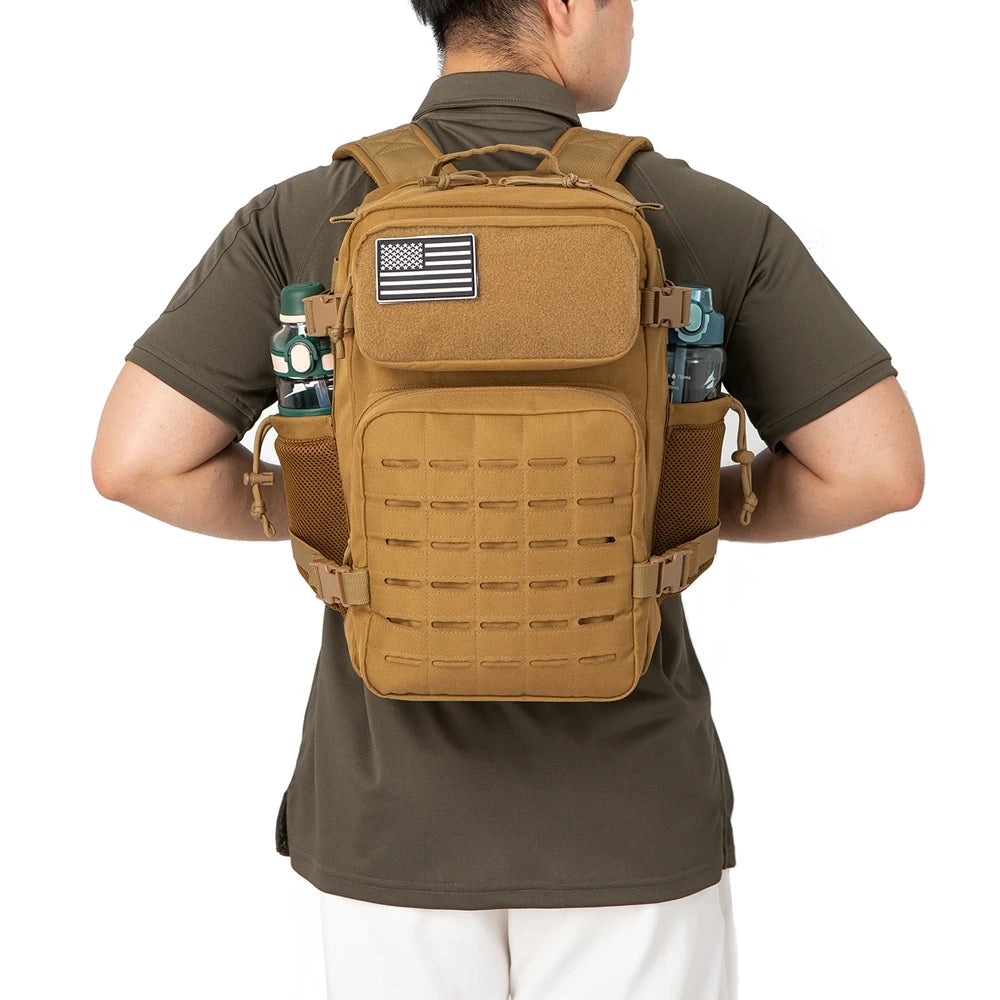 25L Tactical Backpack – MOLLE Gym & Hiking Rucksack for Men & Women