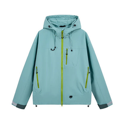 Waterproof Hooded Hiking Jacket – Unisex Outdoor Windbreaker