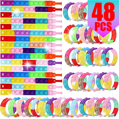 Pop Bubble Fidget Bracelet Bulk Pack – Sensory Stress Relief Toy