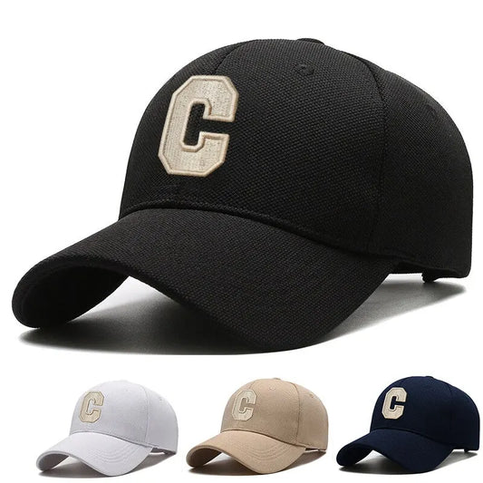 Letter C Embroidered Baseball Cap – Women's Adjustable Casual Hat
