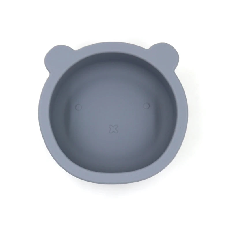 Bear Silicone Baby Feeding Bowl with Suction – 300ml