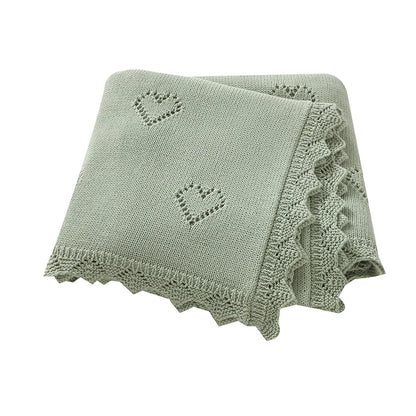 Baby Knit Blanket – Ultra-Soft Cotton Newborn Wrap 90x70cm